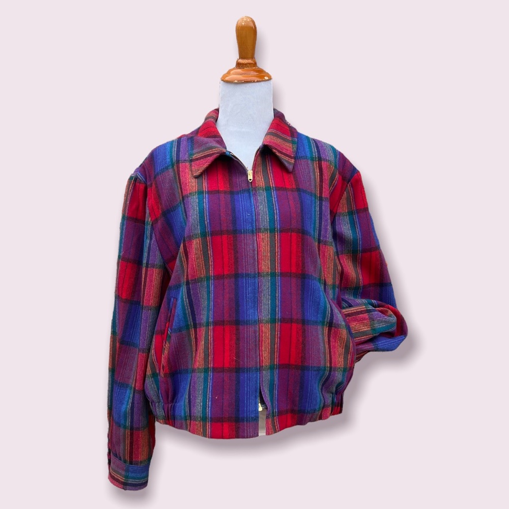 Vintage Pendleton plaid wool jacket